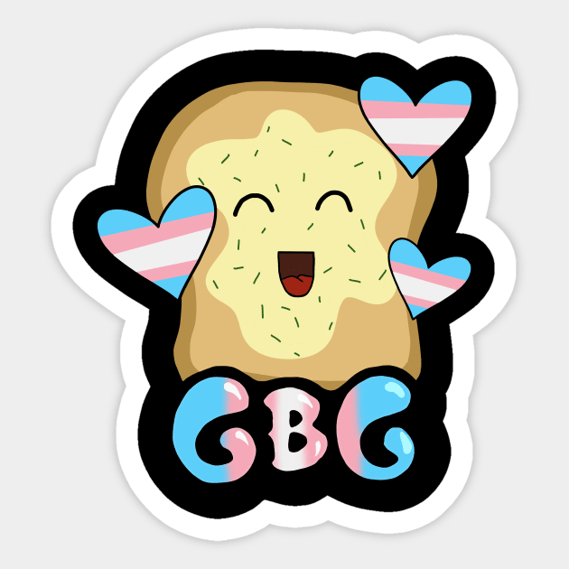 Garlic Bread Gang Transgender Pride Sticker by RezProClothing